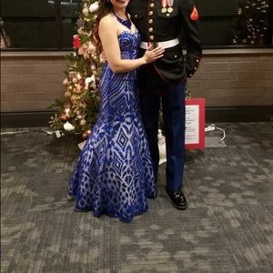 Blue Sparkly Mermaid Dress!